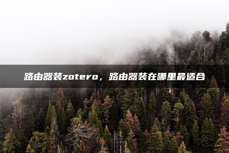 路由器装zotero，路由器装在哪里最适合