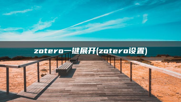 zotero一键展开(zotero设置)