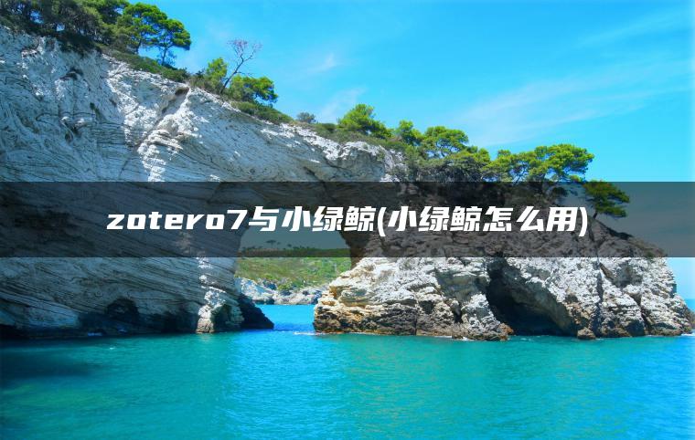 zotero7与小绿鲸(小绿鲸怎么用)