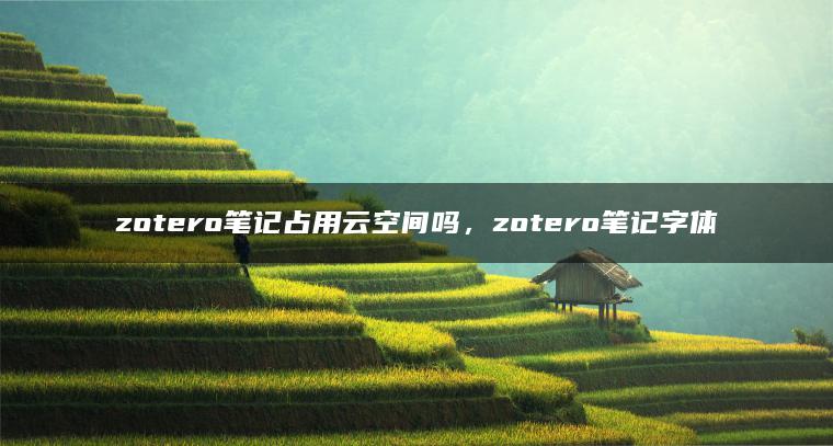 zotero笔记占用云空间吗，zotero笔记字体