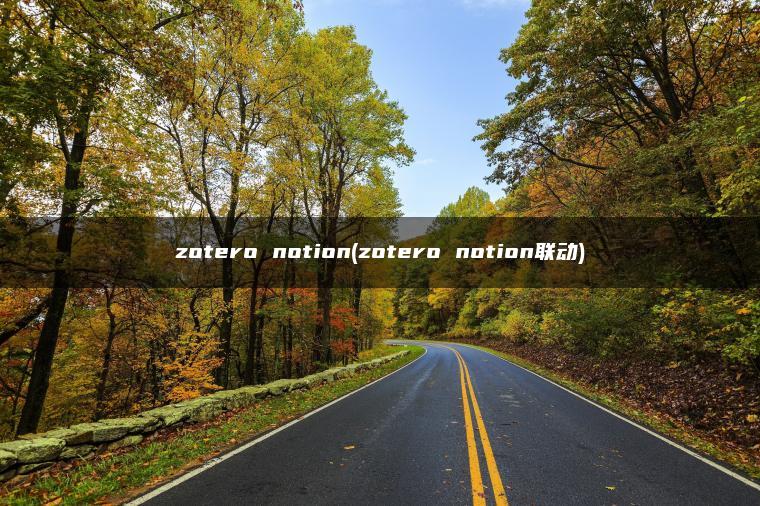 zotero notion(zotero notion联动)