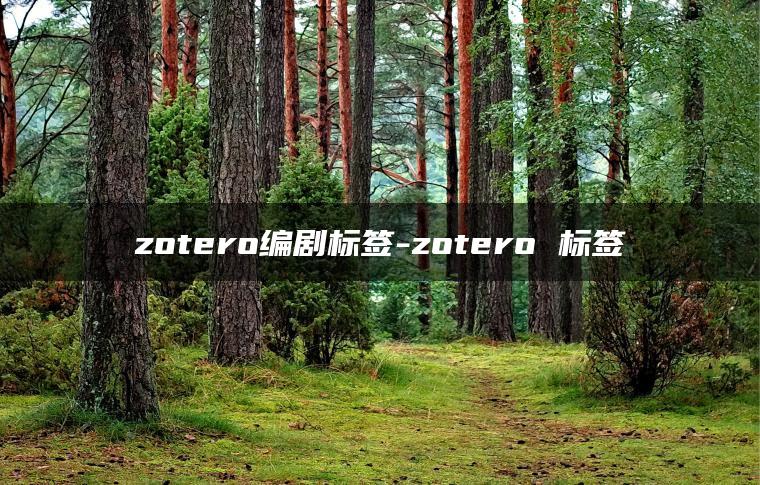 zotero编剧标签-zotero 标签